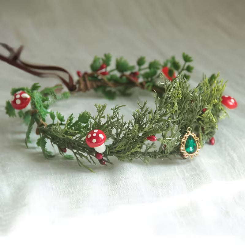 Forest Mushroom Crown Headpiece