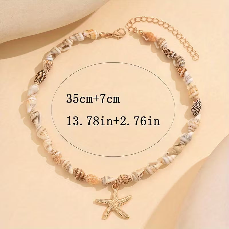 Starfish Shell Necklace