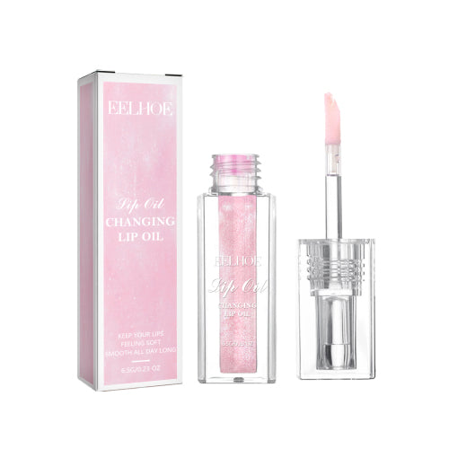 EELHOE Color Changing Lip Oil Reduces And Smooths Fine Lines On Lips, Moisturizes And Prevents Dry Cracking And Color Changing Lip Care