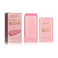 EELHOE Blush Stick, Brightening Primer Solid Contouring Natural Nude Makeup Waterproof Lightweight Multi-Functional Blush Stick