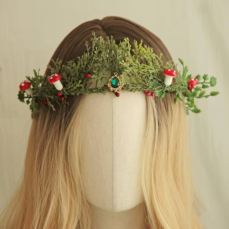 Forest Mushroom Crown Headpiece