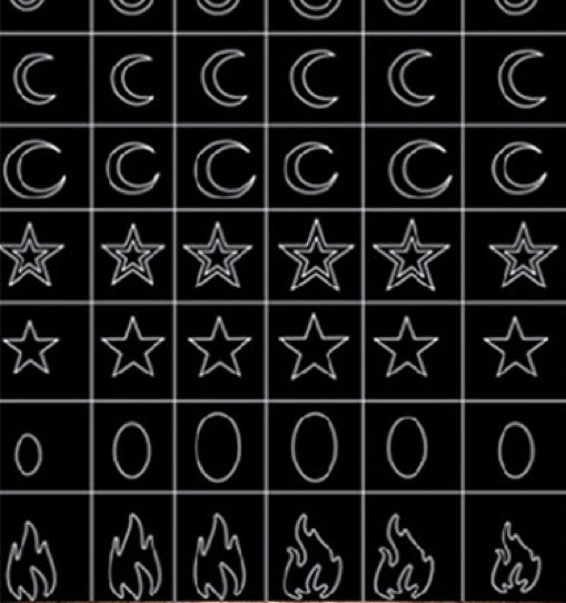 Face Hollow Out Stencil Template – Star Face & Eyebrow Stickers Set