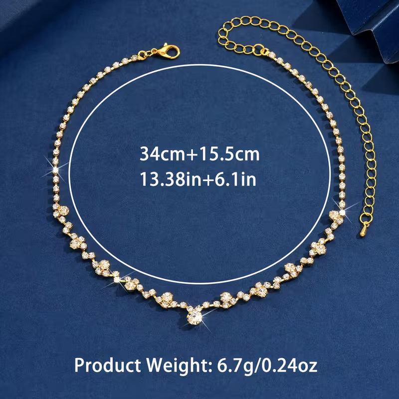 Sparkling Silver Chain Necklace