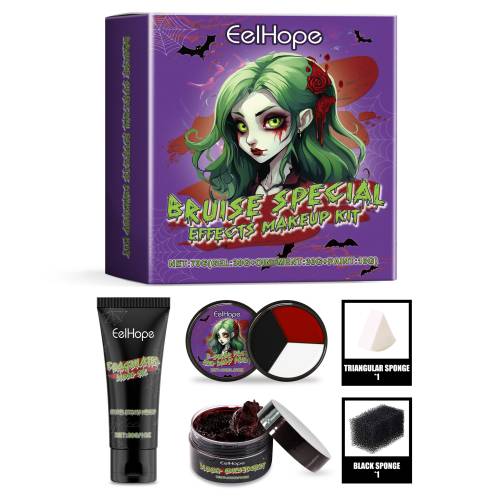 Eelhope Halloween Vampire Makeup Kit Holiday Party Paint Dress-Up Makeup Masquerade Tools